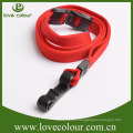 Customized nenhuma ordem mínima poliéster cordão de cor vermelha com montagem de plástico